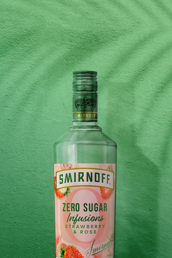 Smirnoff Zero Sugar Infusions Strawberry & Rose