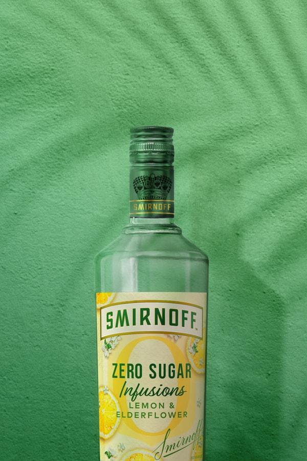 Smirnoff Zero Sugar Infusions Lemon & Elderflower